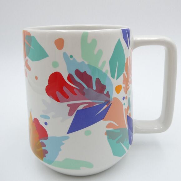 Starbucks Mug Summer 2020 Flowers Tropical Leaves Floral 14 oz - Picture 3 of 8